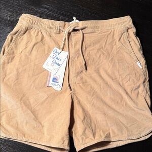 Laguna B Men's Flat Front Shorts in Tan